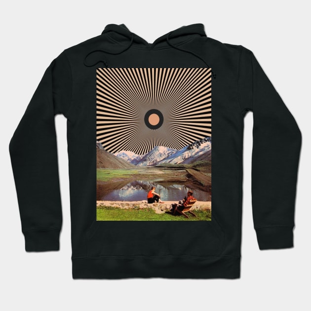 trippy mountain art Hoodie by jerksonidon